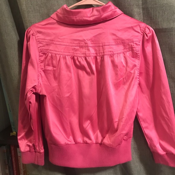 Pink bomber jacket by voice stretch - Picture 2 of 4
